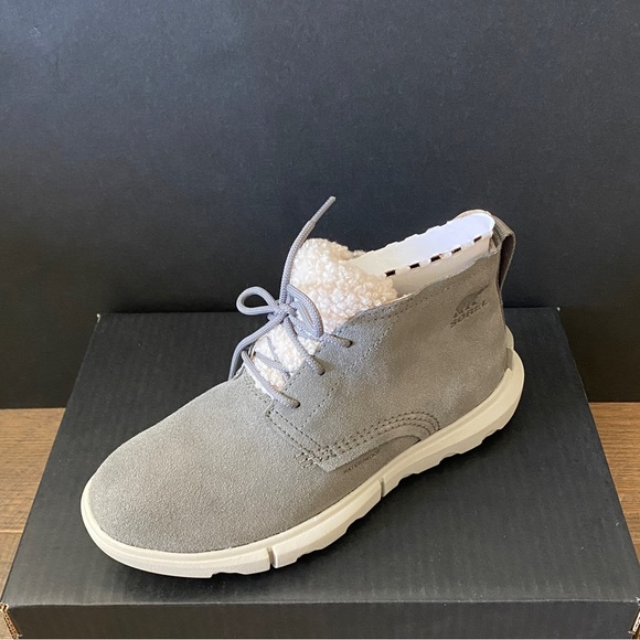 Sorel Explorer II Drift Quarry Dove Lace Up Booties Boots Shoes Multi Size NEW - Picture 9 of 9